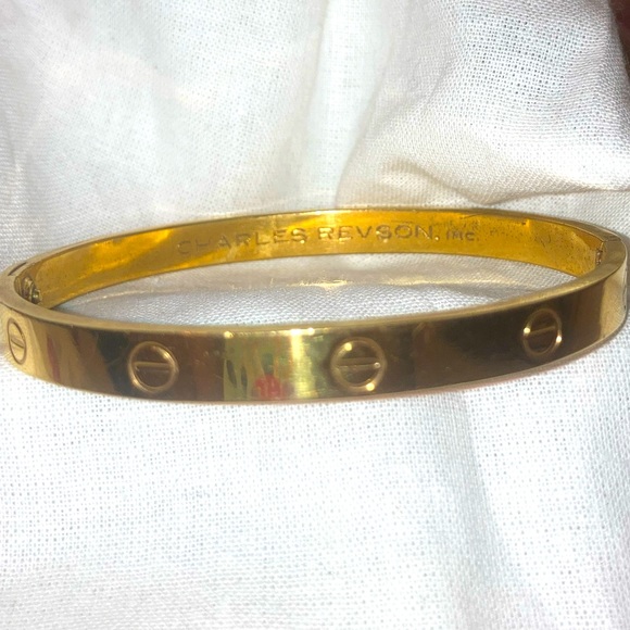 Cartier Jewelry - SOLD -Cartier Charles Revson XL Aldo Cipullo Electroplated Gold ❤️ Love Bracelet